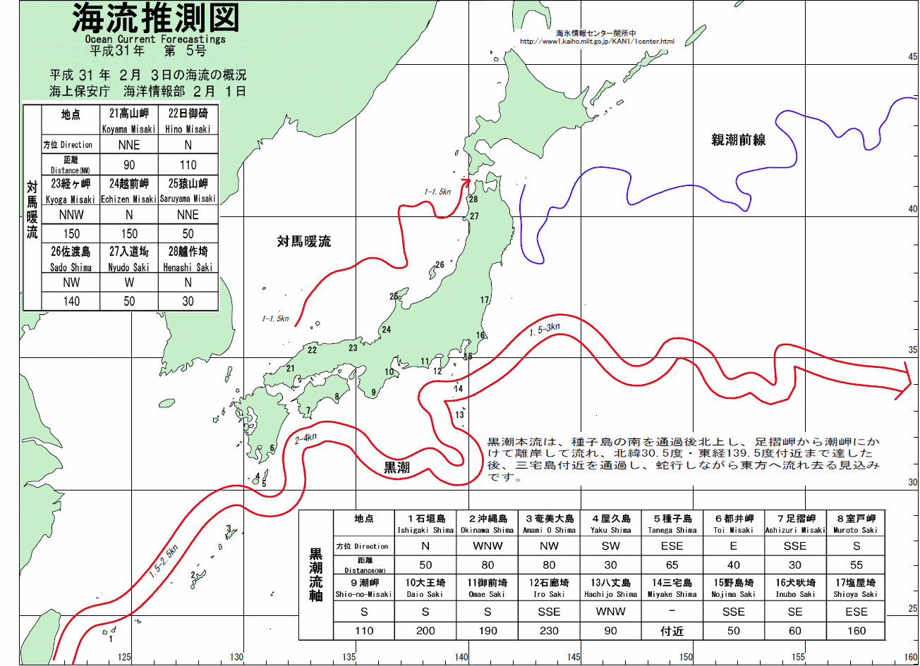 海流推測図