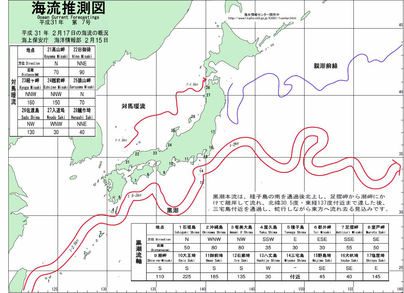 海流推測図