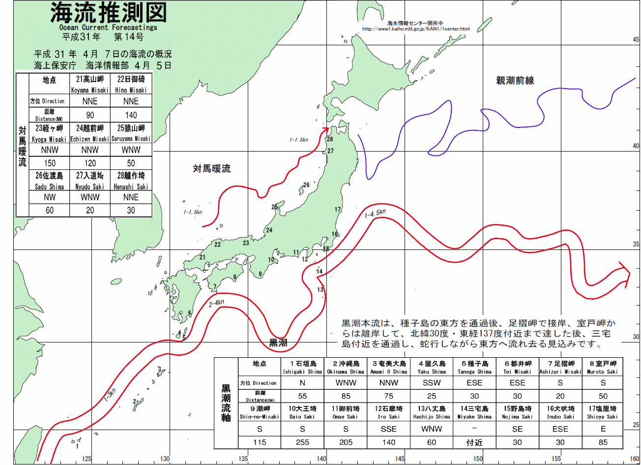 海流推測図