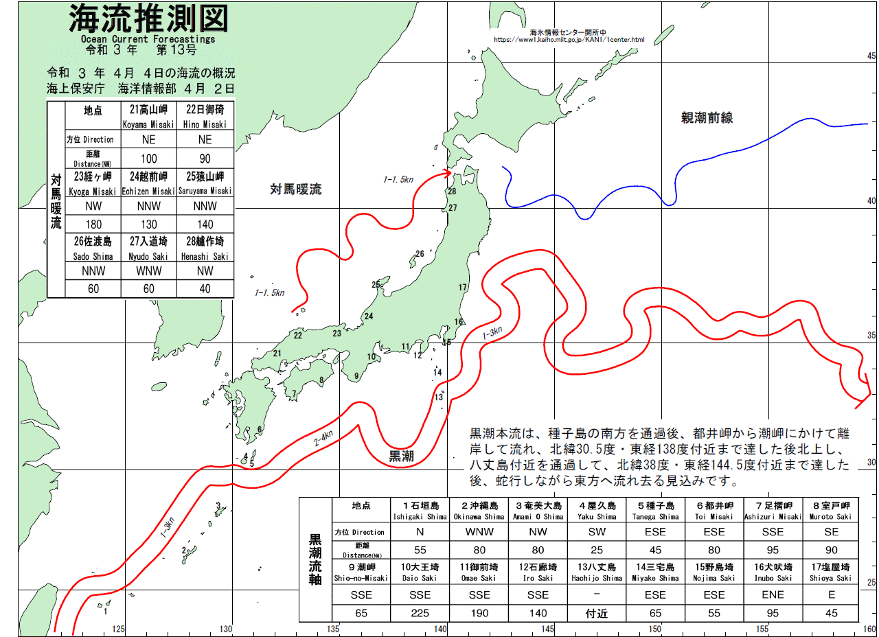 海流推測図