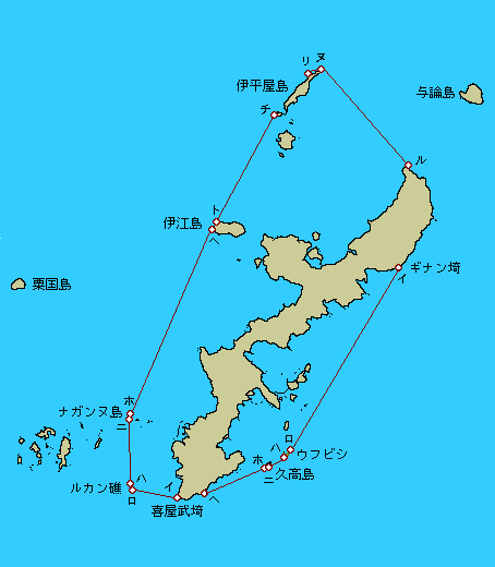 直線基線七八区域